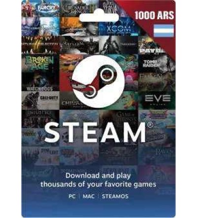 بطاقة ستيم 1000$ Steam ARS
